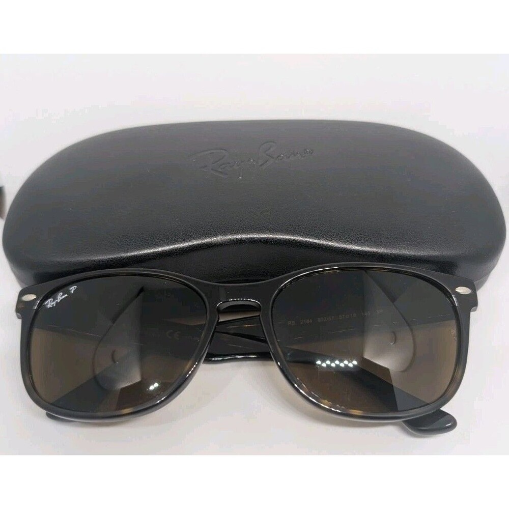 Ray-Ban RB2184 902/57 Polarized Sunglasses Havana Brown 57-18 145 w/ Case - Picture 2 of 10